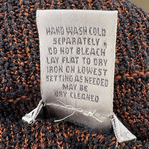 Chico's Silk Blend Fall Copper Open Front Long Sleeve Knit Cardigan Womes Sz L - Picture 5 of 6